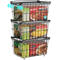 iSPECLE Freezer Organizer Bins  Adjustable Width & Extra Depth, 3 Pack