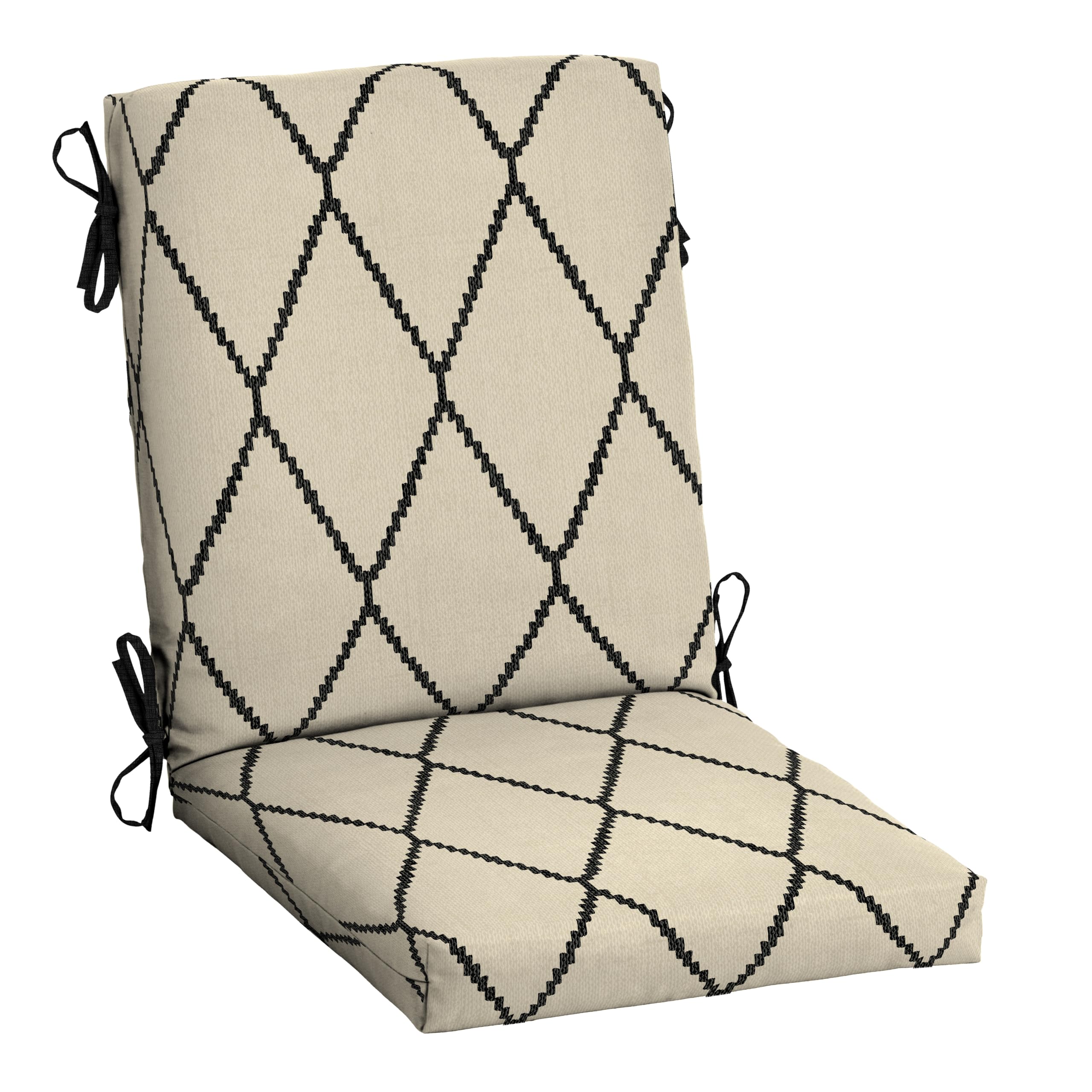 Arden Outdoor Dining Chair Cushion, 20 In X 20 In, Weather-Proof, Rain-Proof, Fade Resistant Patio Cushion For Patio, Dining, Or