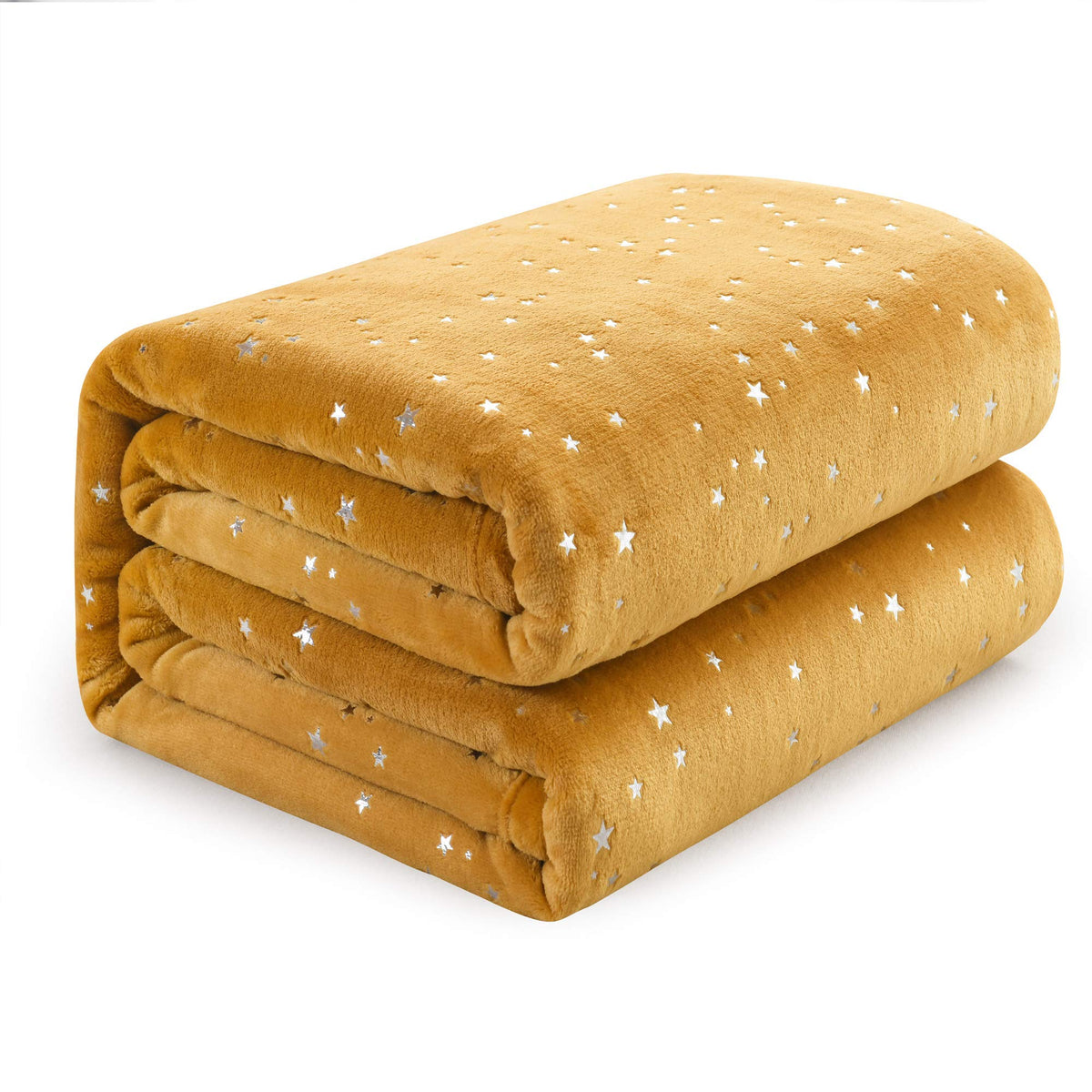 Nanpiper Blanket Fluffy Ultra Soft Fleece Starry Foil Blanket All Season Microfiber For Bed/Girls/Women(Twin Size 65'X80',Ging