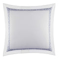 Laura Ashley Home - Euro Sham, Smooth Cotton Sham With Envelope Closure, Lightweight & Stylish Home Decor (Charlotte Blue, 26 X