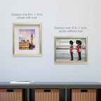 Mikasa Gold Gallery Frame - 11x14 Matted to 8x10, Elegant Gold Finish, Model 5247757