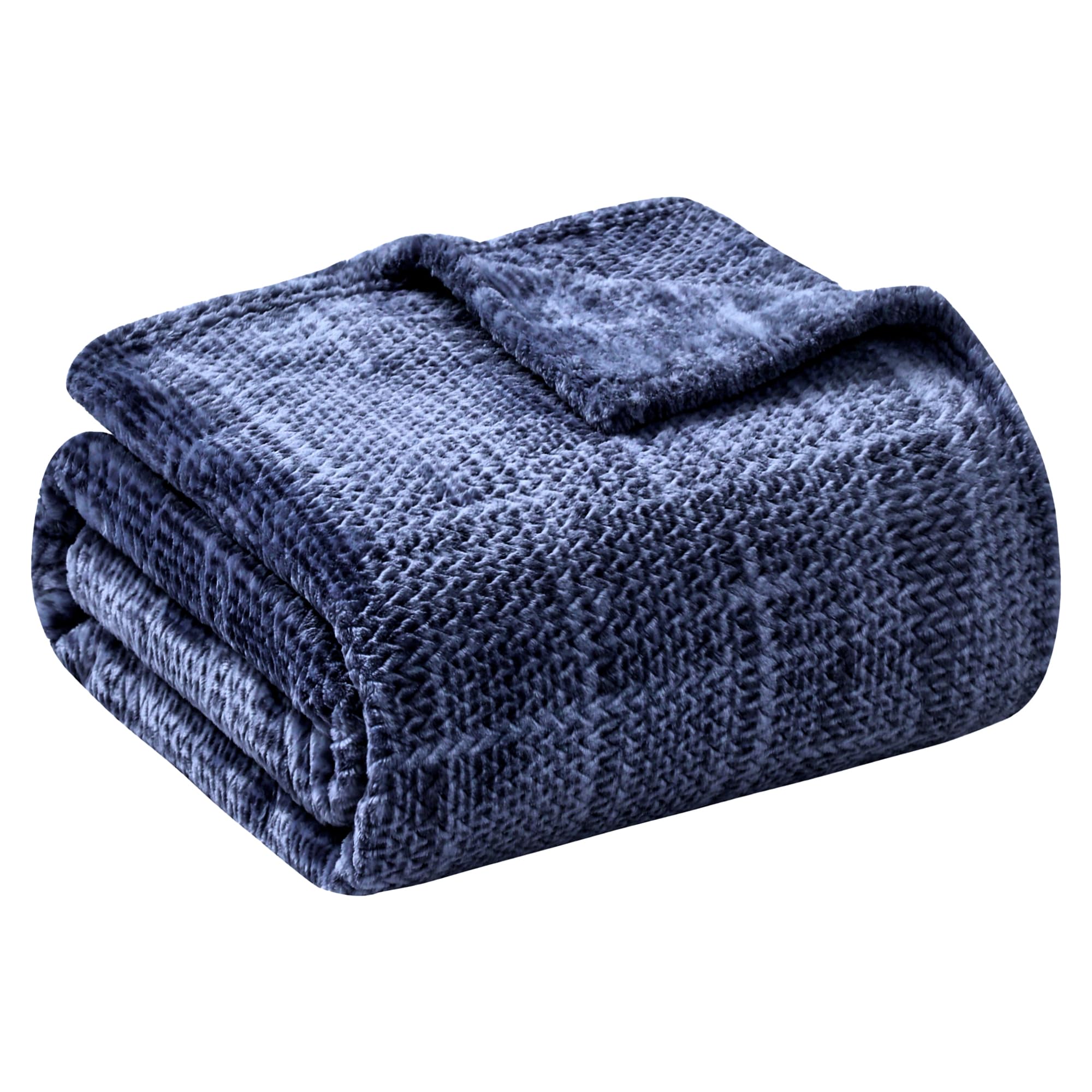 Coova Super Soft King Blanket - Cozy 3D Jacquard Leaf Fluffy Throw Blanket, Lightweight And Warm Fleece Blanket For Bed, Gift Fo