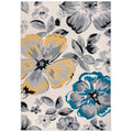 Rugshop Modern Floral Design Area Rug for Living Room,Bedroom,Home Office,Kitchen Non Shedding Rug 2 X 3 Cream