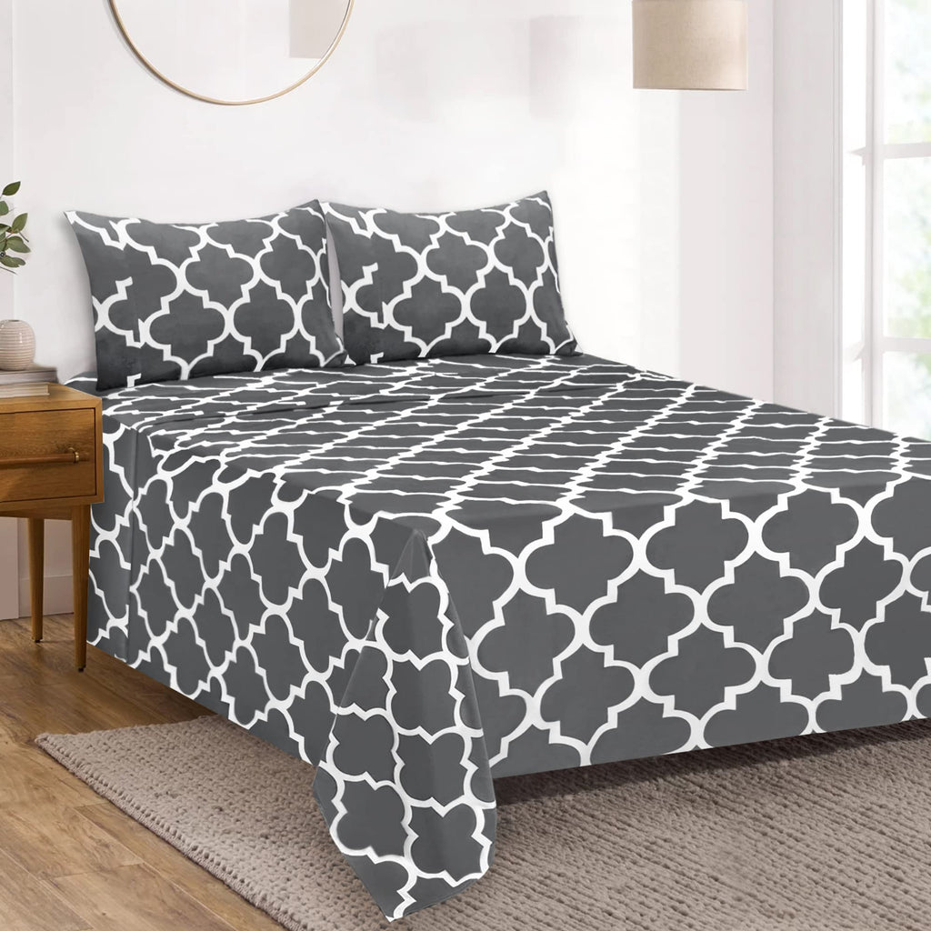Mejoroom Full Bed Sheet Set - Super Soft Brushed Microfiber 1800 Thread Count Full Sheets With 16 Inch Deep Pocket - Wrinkle Fre