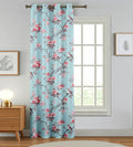FRESH FROM LOOM 100% Blackout Curtains 8 Feet Long Floral Digital Printed Curtains| 1pc Window Parda for Living Room Bedroom wit