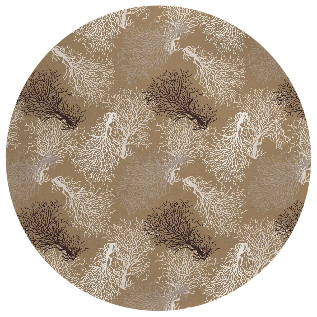 Seabreeze Sz3 Taupe Coastal Rug Round 8' X 8'