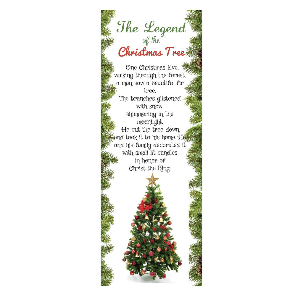 The Legend Of The Christmas Tree Bookmarks Glossy Card Tuck Ins (100 Count) Inspiring Keepsakes For Joyful Gifting, Church Givea
