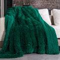 Pawque Faux Fur Blankets Twin Size 60X80 Inches, Soft Fuzzy Fluffy Blanket, Warm Thick Sherpa Long Hair Shag Reversible Lightwei