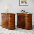 Solid Wood End Table with Charging Station Set of 2, No Assembly Required Narrow Sofa Side Table for Living Room, Vintage Slim N