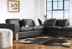 HomeRoots Cowhide, Microsuede, Polyfill 18' X 18' X 5' Black Cowhide Pillow