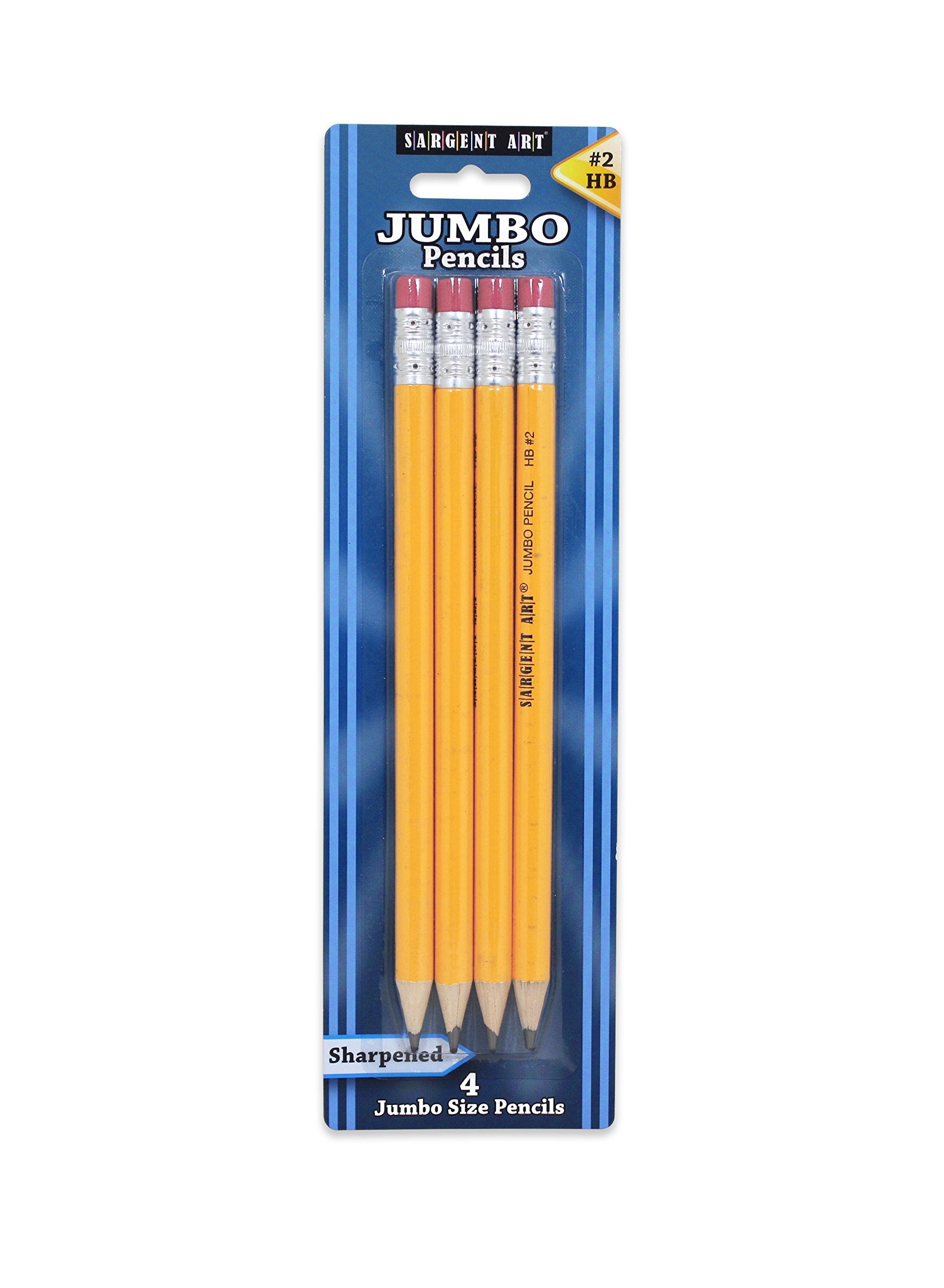 Sargent Art 4 Jumbo #2 Yellow Pencils