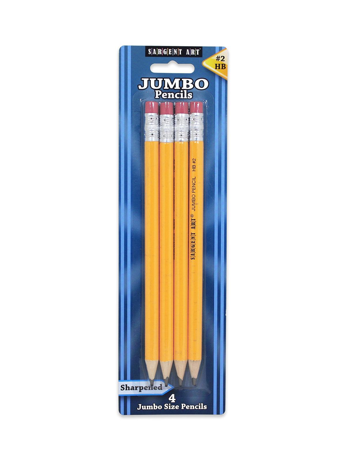 Sargent Art 4 Jumbo #2 Yellow Pencils