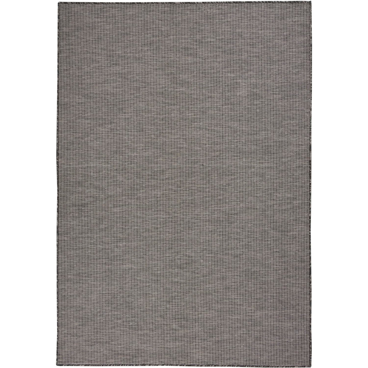 Nourison Positano Indoor-Outdoor Charcoal 4' X 6' Area Rug, Easy Cleaning, Non Shedding, Bed Room, Living Room, Dining Room, Bac
