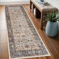 Washable Runner Rug 2x6 - Hallway Runner Rug Kitchen Rugs and Mats Non Skid Washable Waterproof Carpet Runner for Living Room Be