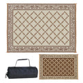 Stylish Camping 119127 9-feet by 12-feet Reversible Mat, Plastic Straw Rug, Large Floor Mat for Outdoors, RV, Patio, Backyard, P