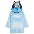 Bluey Hoodie Blanket - Fleece Oversized Hoodies For Kids (Blue, 4-6 Years)