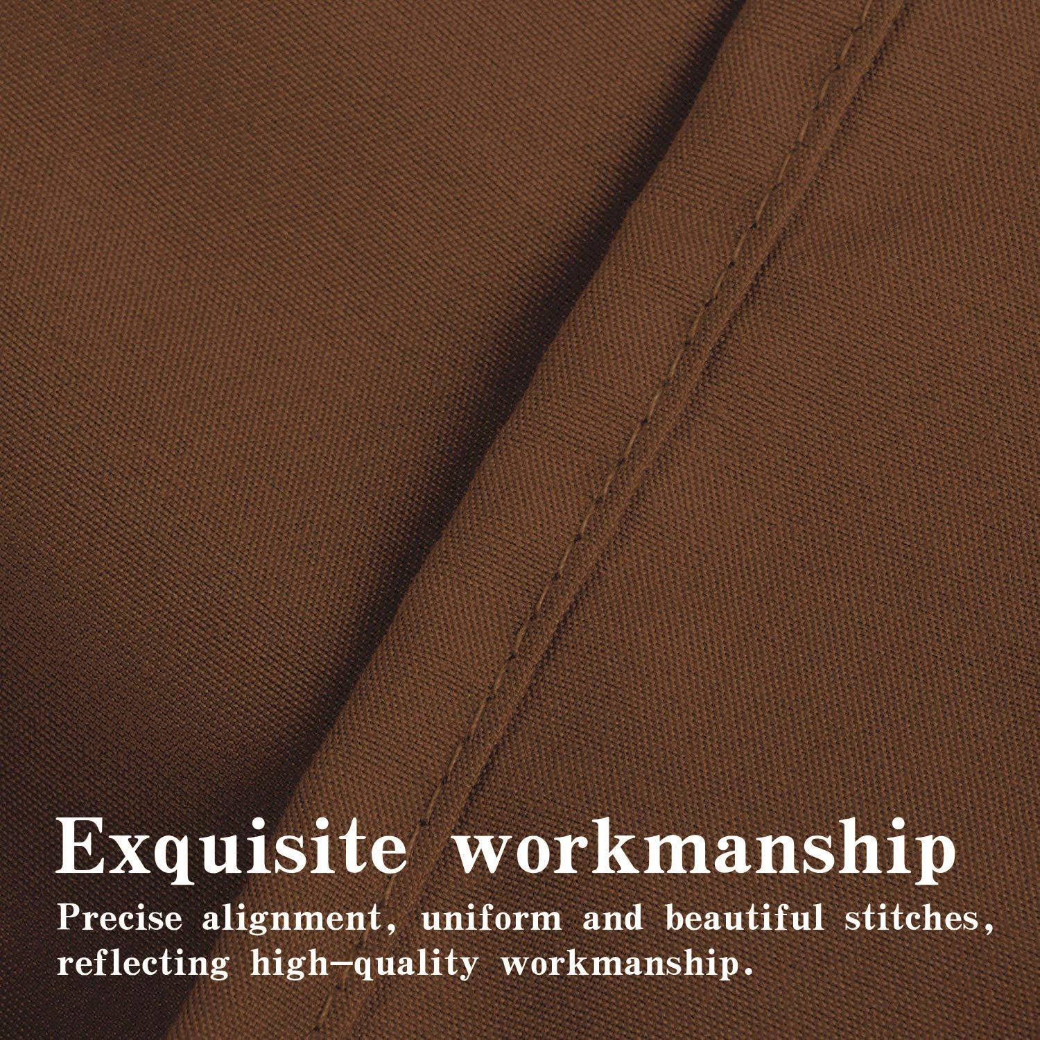 Ntbay 100% Brushed Microfiber 26X26 Euro Pillow Shams Set Of 2, Super Soft And Cozy European Throw Pillow Covers, Wrinkle, Fade, Stain Resistant Square Pillow Cases, Brown