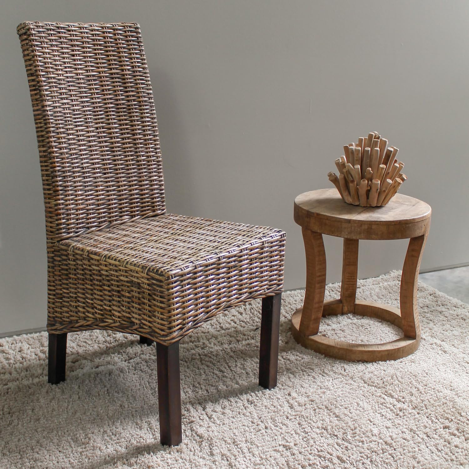 International Caravan Furniture Piece Java Rattan Dining Chair (Set Of 2)