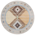 Phoenix Ph2 Taupe Southwestern Rug Round 8' X 8'