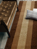 ORFA HOME Custom Size Hallway Runner Rug, Slip Resistant, 26 Inch Wide X Your Choice of Length, Scroll Brown, 26 Inch X 10 feet