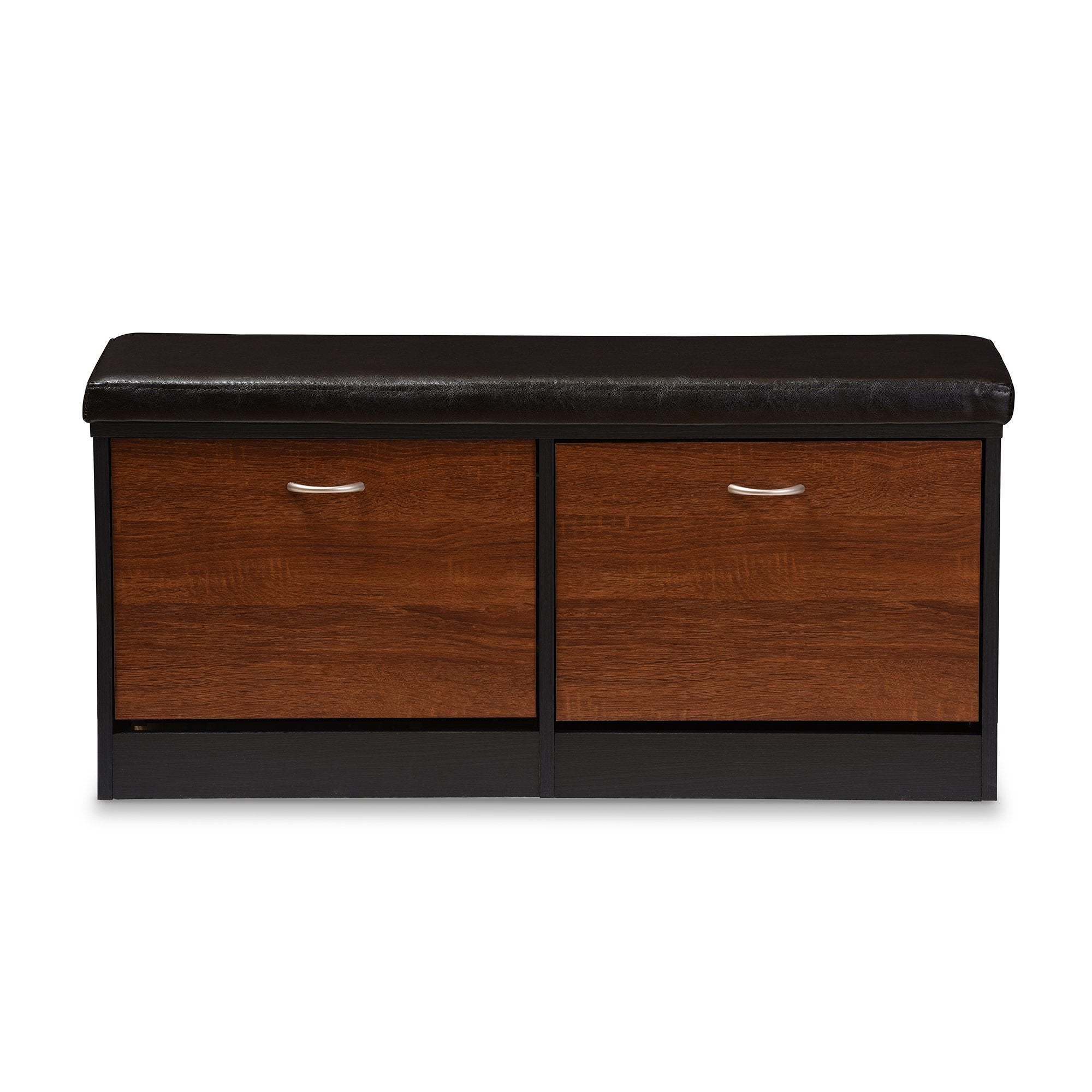Baxton Studio FP-6791-Oak/Espresso Storage-Benches, Dark Brown