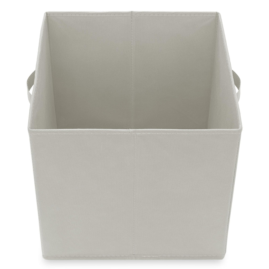 Casafield Set Of 6 Collapsible Fabric Cube Storage Bins, Light Gray - 13'' Foldable Cloth Baskets For Shelves, Cubby Organizers