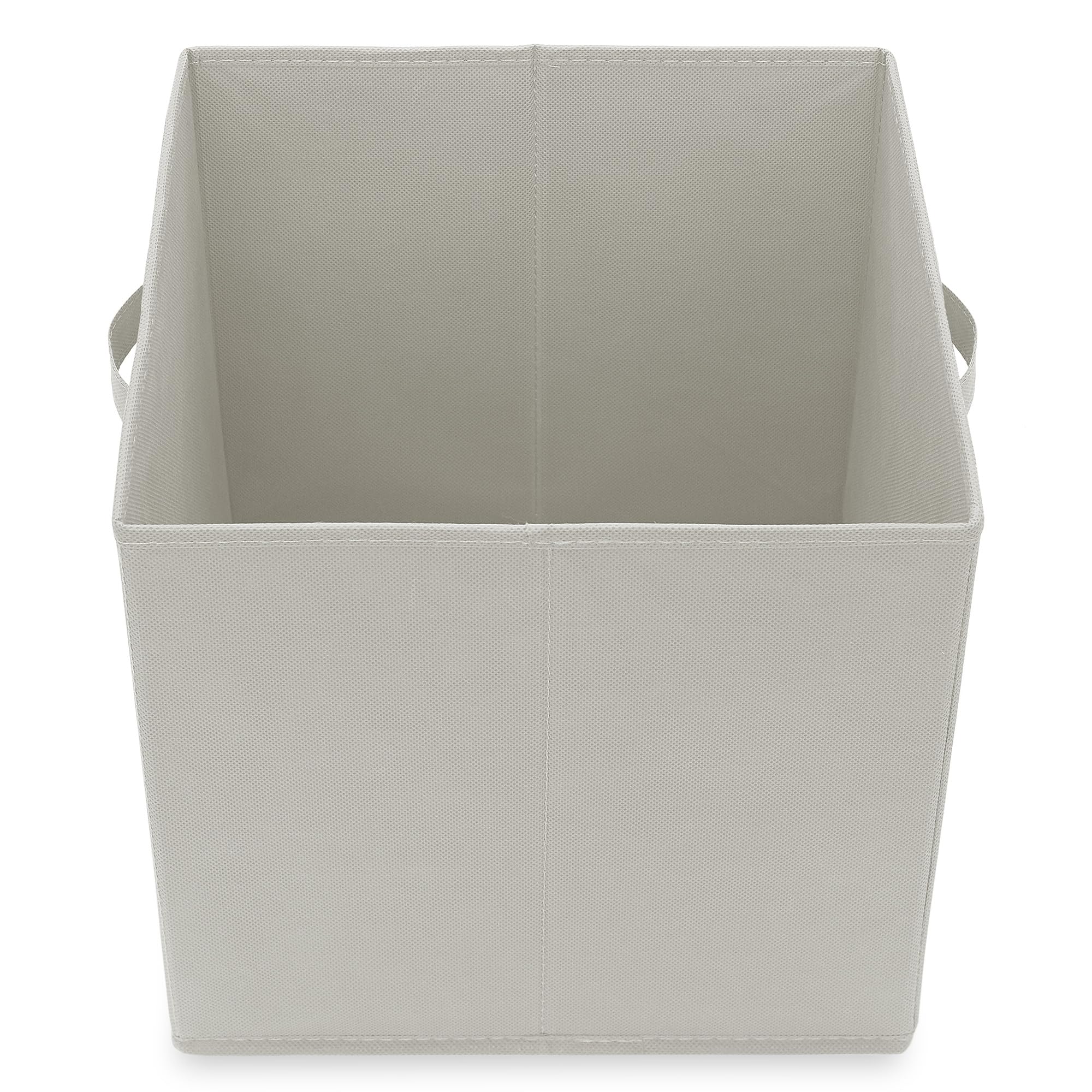 Casafield Set Of 6 Collapsible Fabric Cube Storage Bins, Light Gray - 13'' Foldable Cloth Baskets For Shelves, Cubby Organizers