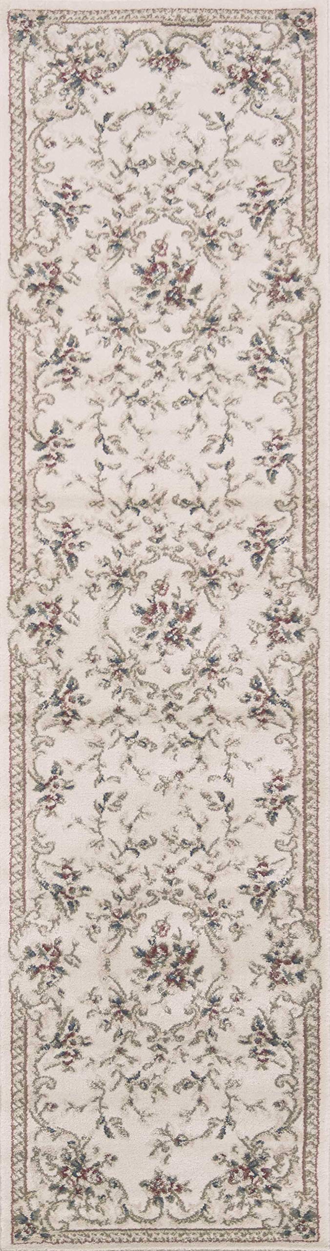 HomeRoots Decor 2' x 7'7' Runner Polypropelene Ivory Area Rug