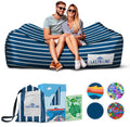 Chillbo Lazybone Inflatable Couch - Ultimate Inflatable Lounger for Maximum Chill - The Perfect Blow Up Couch for Music Festival