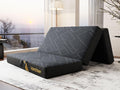 Vamcheer Tri Folding Mattress Twin Size - 6 Inch Foldable Mattress Portable Memory Foam Mat with Handle & Non-Slip Bottom, Washa