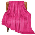 Bedelite Fleece Blanket Twin Size Hot Pink Throw Blankets For Couch & Bed, 300Gsm Luxury Plush Cozy Fuzzy Blanket 60X80 Inches,