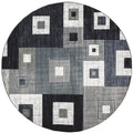 United Weavers Of America Bristol Cicero Navy Round Rug, 710 Inch