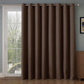 Rose Home Fashion Room Divider Curtain,Blackout&Thermal&Thick 108 inches Long Curtain,Extra Long and Wider Curtain,9 feet Blacko