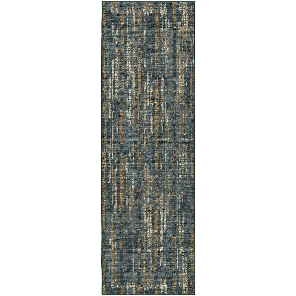 Winslow Wl6 Black Transitional Rug Runner 2' 6&quot; X 10'