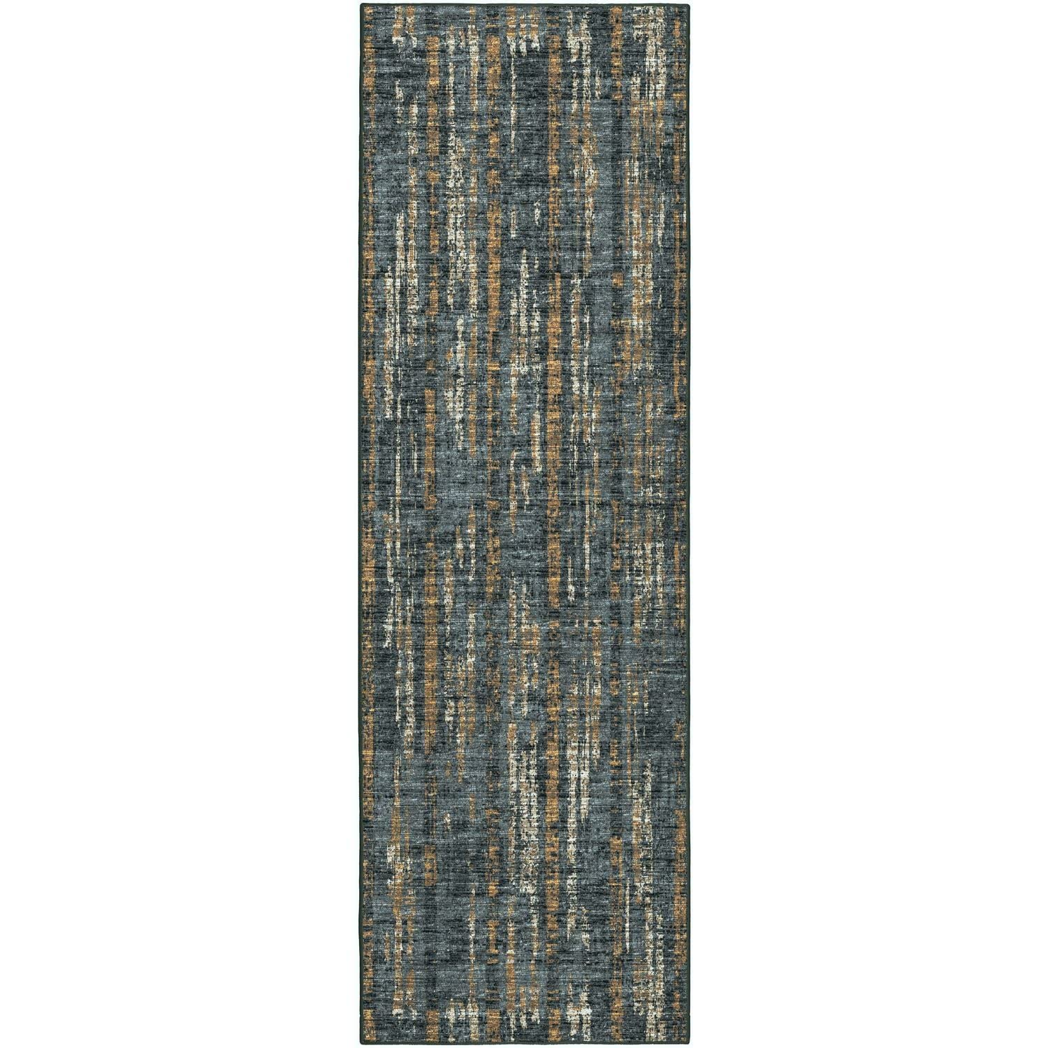Winslow Wl6 Black Transitional Rug Runner 2' 6" X 8'