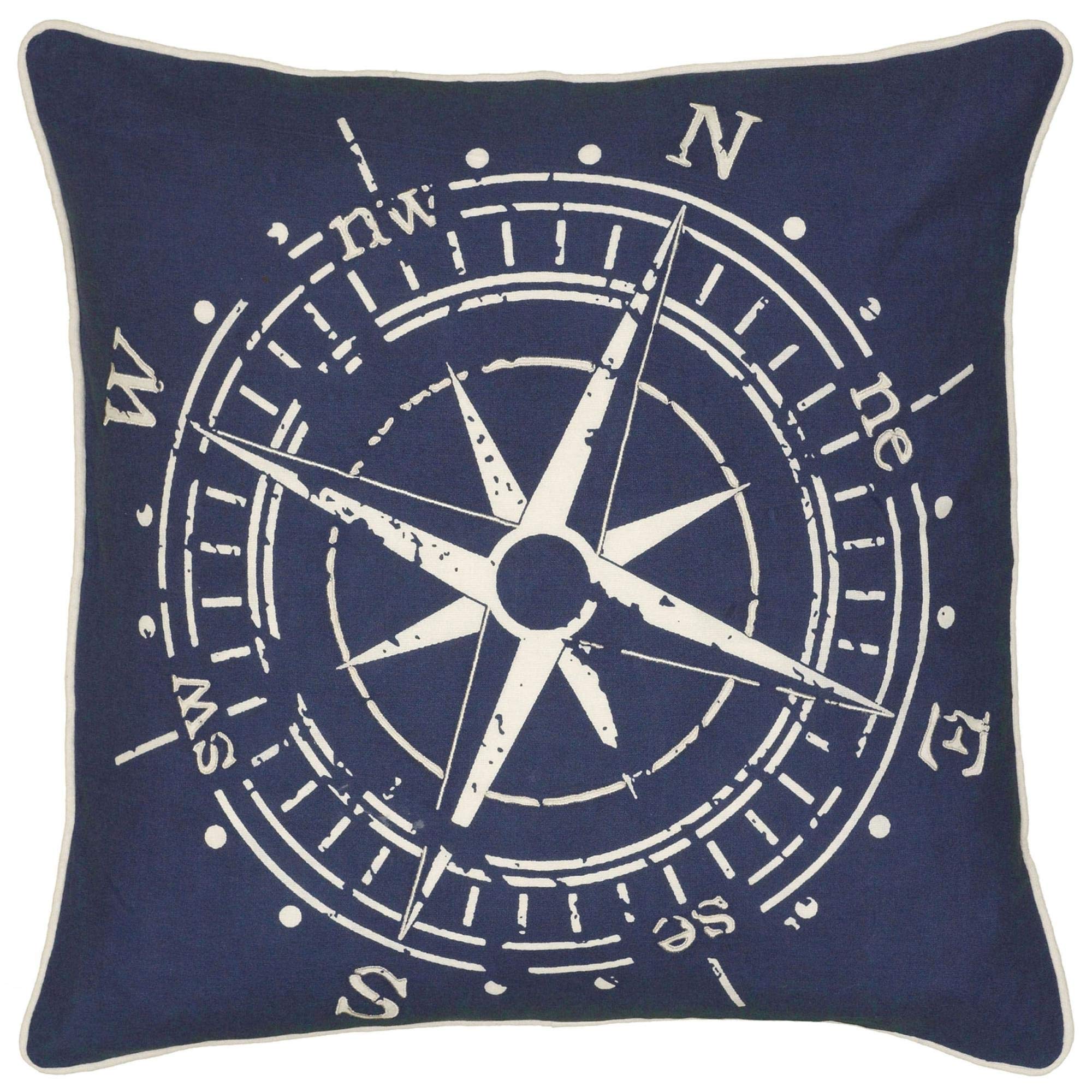 Rizzy Home | T06392 | 18"x18" Black/Metallic Decorative Pillow | Down Fill