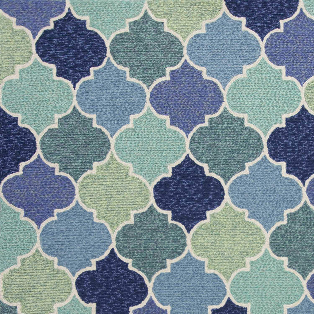 HomeRoots Decor 2' x 3' UV-Treated Polypropelene Blue Area Rug