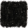 26.2 Feet Black Holiday Tinsel Garland for Christmas,Halloween, Birthday, Weddings, Party Decorations, Xmas Foil Tinsel Garland 