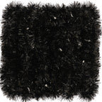 26.2 Feet Black Holiday Tinsel Garland for Christmas,Halloween, Birthday, Weddings, Party Decorations, Xmas Foil Tinsel Garland 
