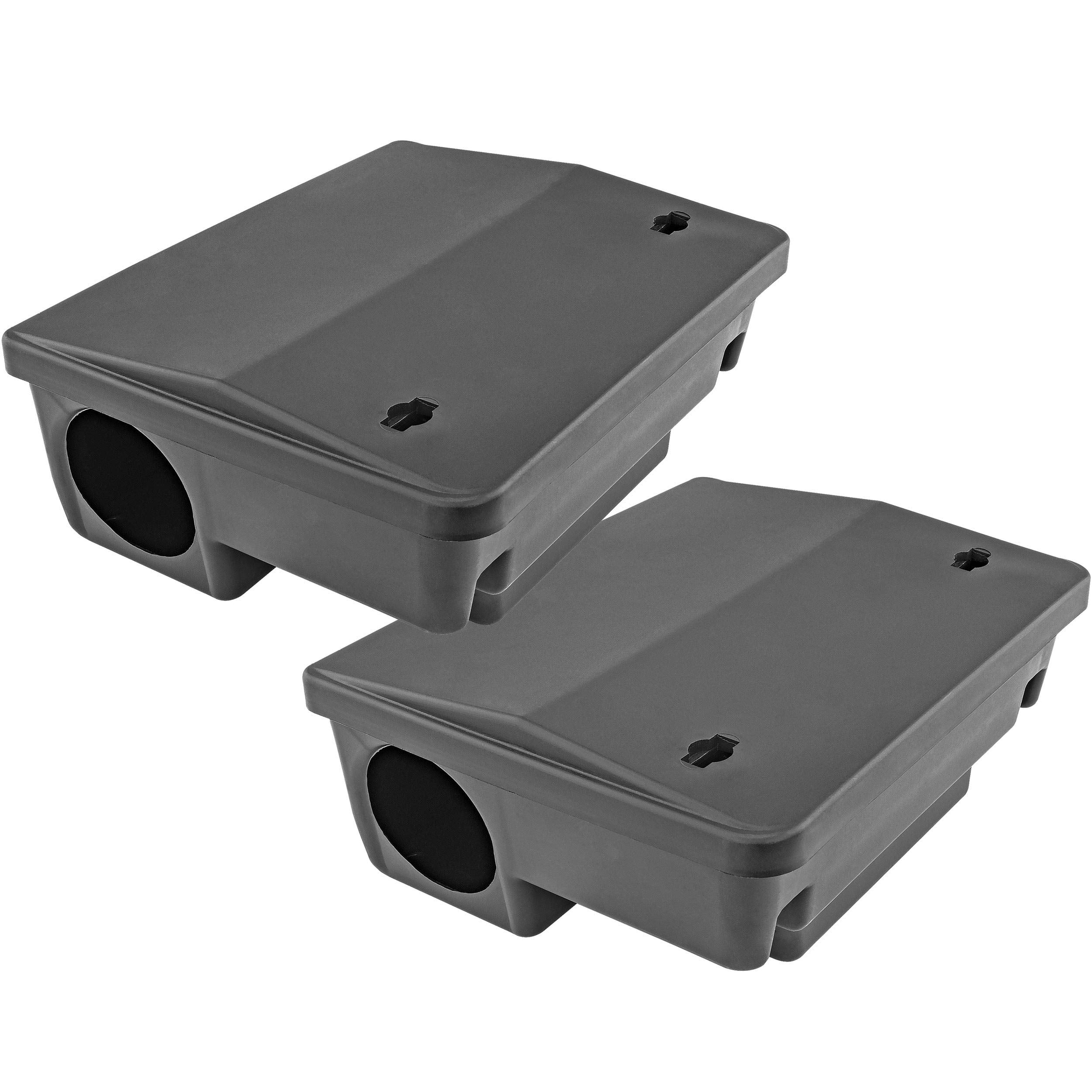 Itrap Rodent Control Itrap-005-S2 Itrap Rat & Mouse Bait Station Trap, Set Of 2-Safe For Children & Pe, Black