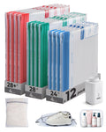 BAGSMART Travel Vacuum Bags with Rechargeable Electric Pump, 15PC Kit
