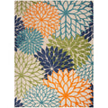 Nourison Aloha Indoor/Outdoor Multicolor 12' X 15' Area Rug, Tropical, Botanical, Easy Cleaning, Non Shedding, Bed Room, Living