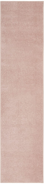 Nourison Essentials Solid Indoor/Outdoor Pink 2'2' X 14 Area Rug, Easy Cleaning, Non Shedding, Bed Room, Living Room, Dining Room, Deck, Patio, Backyard (2X14)