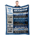 Grandson Gifts From Grandma, Gifts For Grandson, Grandson Gifts Blanket, Best Boys Graduation Christmas Birthday Gift For Grown