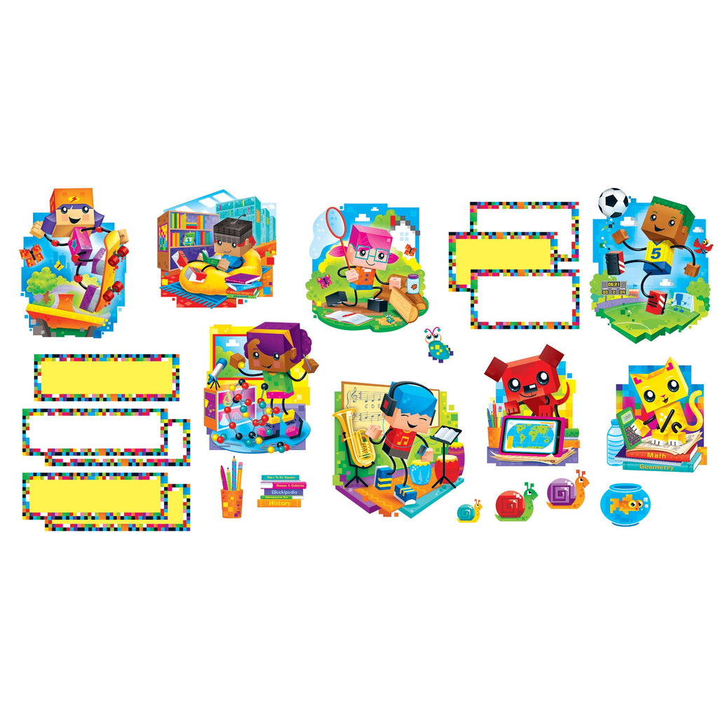 Blockstars! Decorative Bulletin Board Set By Trend Enterprises, Inc.- Enliven Classrooms & Kids' Rooms With Fun Graphics!