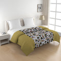 Swayam Single Size Ac Comforter | 225 Cm X 150 Cm | Green, 150 Gsm | Comes With Health Layer : Prevents Oozing Out Of Fibre