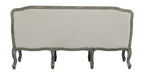 Acme Furniture Upholstered Sofa with Nailhead Trim, Cream and Brown