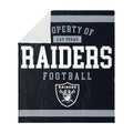 Foco Las Vegas Raiders Nfl Team Property Of Sherpa Fleece Blanket
