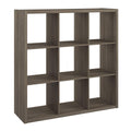 Closetmaid 9 Cube Open Back Storage, Graphite Gray