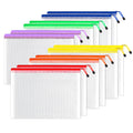 Sunee 12Pcs Mesh Zipper Pouch 11X16, Large Storage Bags For Board Game & Puzzle Organizing, Reusable Plastic Zip Organizer For T